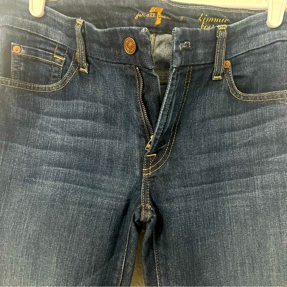 7 for All Mankind Kimmie Bootcut Jeans Dark Wash Size 28 EUC Everyday, Going Out - Picture 2 of 9